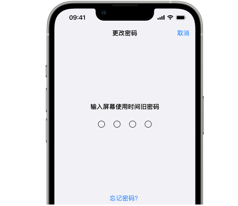 毛道乡iPhone屏幕维修分享iPhone屏幕使用时间密码忘记了怎么办 