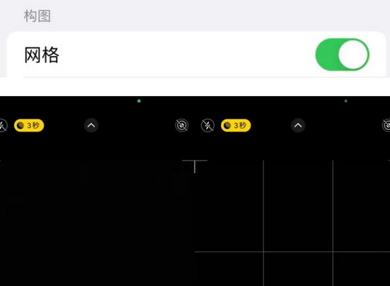 毛道乡苹果手机维修网点分享iPhone如何开启九宫格构图功能