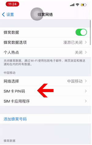 毛道乡苹果14维修网分享如何给iPhone14的SIM卡设置密码 