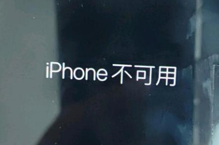 毛道乡苹果服务网点分享锁屏界面显示“iPhone 不可用”如何解决 